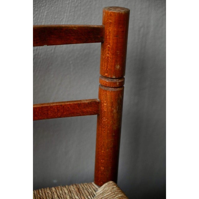 Brutalist Childrens Chair in Straw, 1970s For Sale - Image 15 of 18