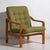Green Vintage Lounge Chair in Green For Sale - Image 8 of 8
