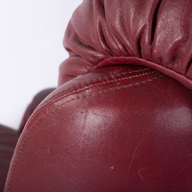 Set of Leather Armchair and Ottoman from Peem, 1970s For Sale - Image 10 of 12