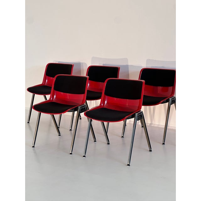 Vintage Modus Chairs by Osvaldo Borsani for Tecno, 1970s, Set of 10 For Sale - Image 6 of 18