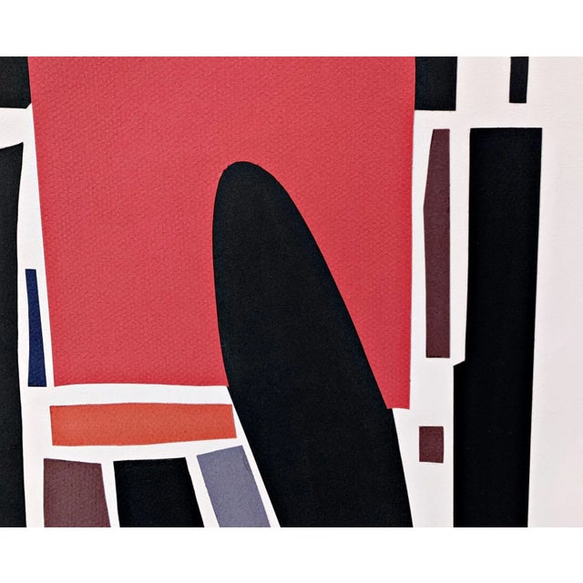 Contemporary Hardedge Collage by Rolf Hans, 1994 For Sale - Image 3 of 5