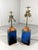 Large Blue Green Table Lamp Bases, 1960s, Set of 2 For Sale - Image 9 of 17