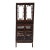 Late Qing Dynasty Tall Bamboo Open-Fretwork Display Cabinet For Sale