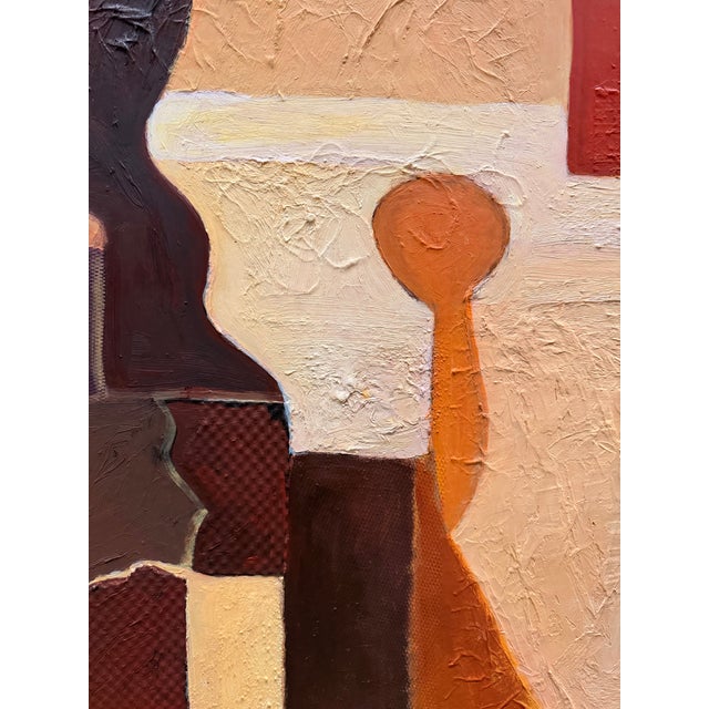Abstract Custom Abstract Framed Canvas For Sale - Image 3 of 6