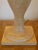 1970s Large Italian Wood Table Lamp With Silk Shade For Sale In Miami - Image 6 of 7