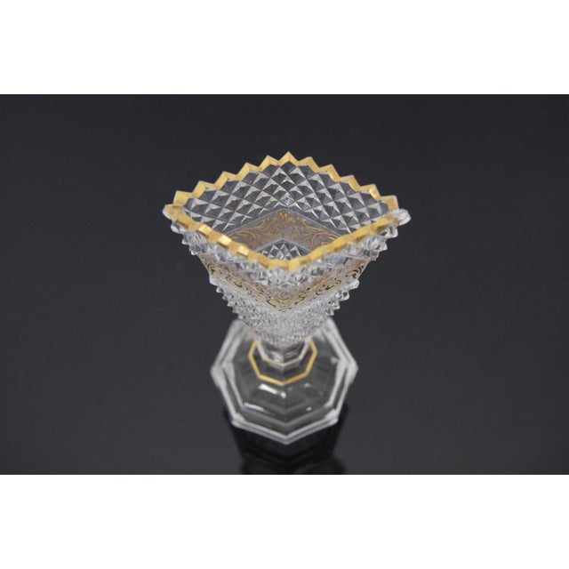 Vintage Cut Crystal Glass Cup from Glasswork Novy Bor, 1950s For Sale - Image 12 of 14