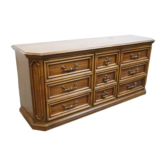 Hooker Hooker Furniture Solid Cherry Italian Neoclassical Tuscan Style 68" Triple Dresser 31-860-600 For Sale - Image 4 of 12