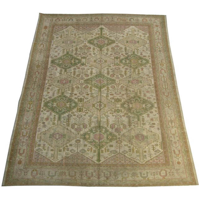 19th Century Antique Oversize Indian Rug - 18'0'' X 12'7'' For Sale - Image 5 of 9