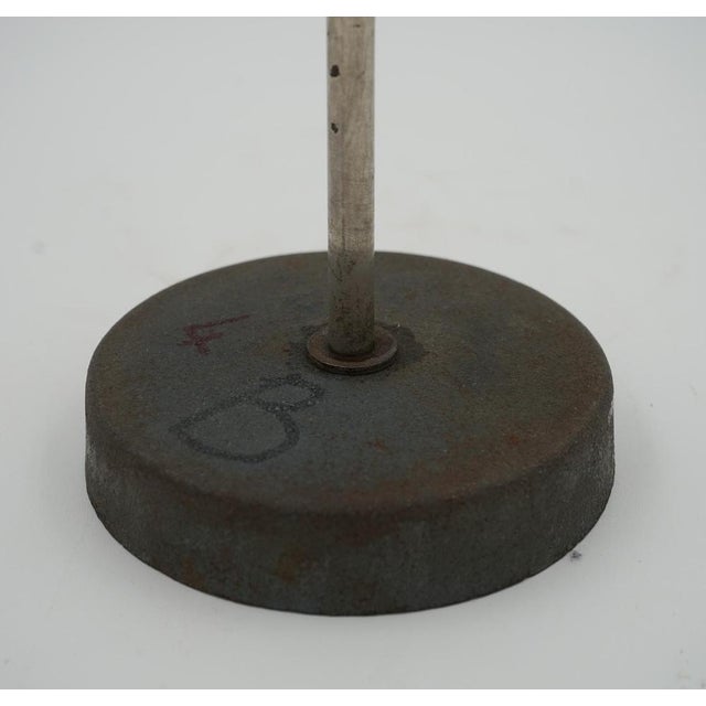 1940s English Salvaged Laboratory School Table Adjustable Light 001 For Sale - Image 12 of 16