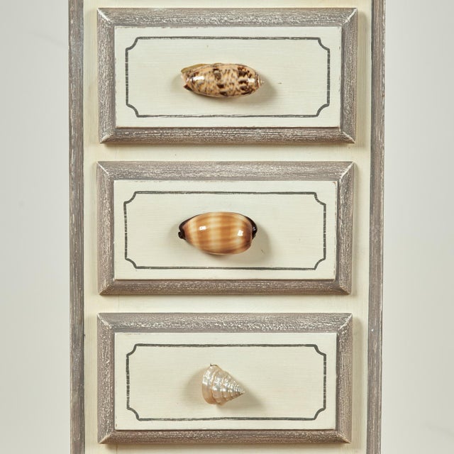 Cream Vintage Ocean Inspired Tall Chest by Maitland Smith For Sale - Image 8 of 12