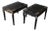 Vintage 1960s Vietnamese Black Lacquer & Mother of Pearl Side Tables - A Pair For Sale