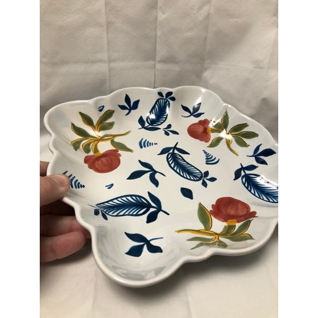 Vintage dish made in France for Tiffany & Co.. All hand painted on white tin glaze. From the days when Tiffany's offered...