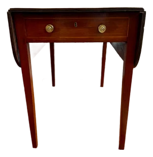Antique English Georgian Pembroke Mahogany Side Table