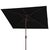 Spritely Home Kamen 6.5Ft X 10Ft Auto Tilt Rectangle Market Umbrella, Black For Sale - Image 4 of 5