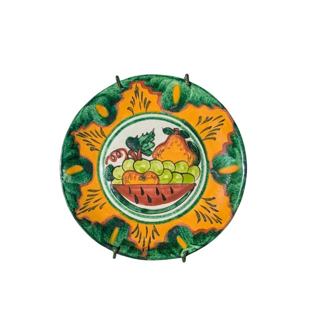 Vintage Hand Painted Fruit Ceramic Pottery For Sale - Image 4 of 6