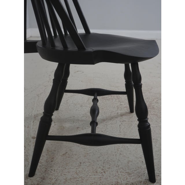Set of 6 Black Sue Dick Windsor Dining Room Chairs For Sale - Image 13 of 18