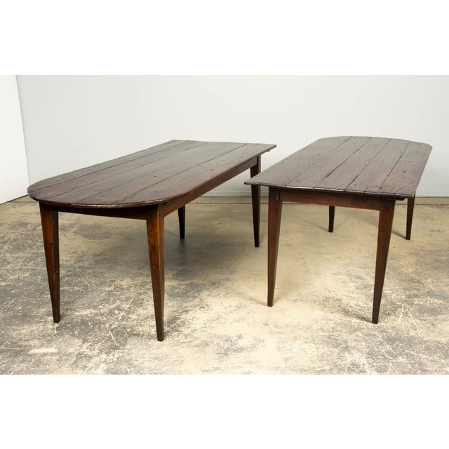 Late 18th Century French Provincial Oak Communal Dining Table For Sale - Image 9 of 18