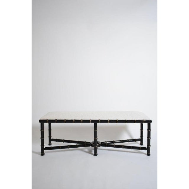 1970s Faux Bamboo Bench, 1970s For Sale - Image 5 of 5