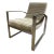 Lounge Chair Velvet Channel Tufting For Sale