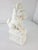 White Glossy Ceramic Table Top Art Statue Gargoyle Gothic Vintage Home Decor Statue is in good condition with very minor...