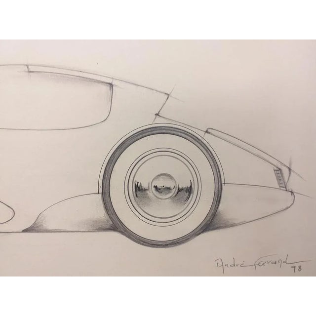 André Ferrand, Grand Coupé 1, 1998, Pencil & Ink For Sale - Image 5 of 6