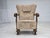 Gray Vintage Danish Lounge Chair in Furniture Fabric and Carved Oak, 1950s For Sale - Image 8 of 18