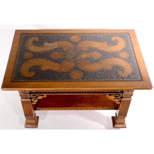 Cowboy Oak Library Table Desk For Sale In New York - Image 6 of 13