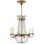 Petite Paris Flea Market Chandelier in Antique-Burnished Brass and Seeded Glass Designer: Chapman & Myers Canopy: 5.25"...