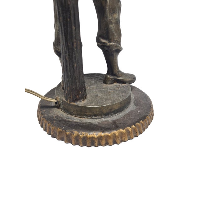 Art Deco Figurative Bedside Lamp, Poland, 1950s For Sale - Image 10 of 17