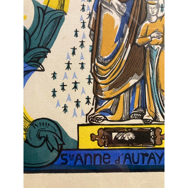 Marie-Claire Sibertin-Blanc, Sainte-Anne D'auray, 1920s, Paper, Framed For Sale - Image 16 of 18