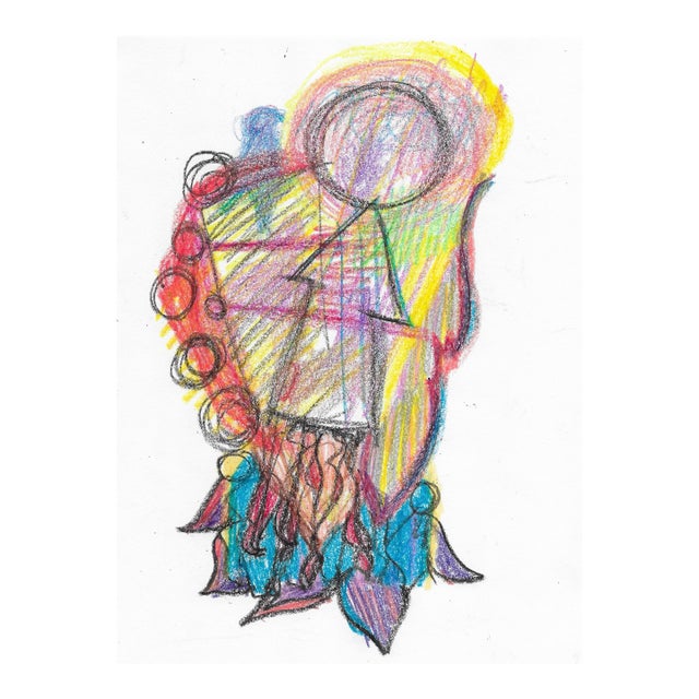 1991 Abstract Drawing by Mark Dorman For Sale