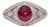 1.5Ct Gia Certified Burma Ruby Ring With Natural Diamond Accents: Solid 14k Gold, Size 6.75 For Sale