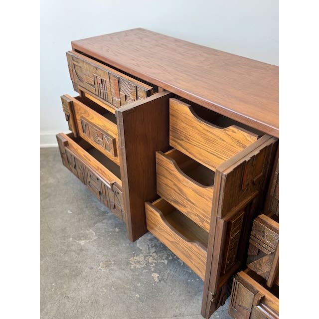 1970's Pueblo Dresser by Lane Furniture For Sale - Image 11 of 17