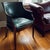 Midcentury Green Leather Club Chair With Nailhead Trim in the Style of Hickory Chair For Sale - Image 14 of 14