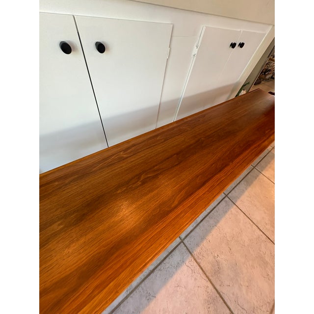 Vintage Mid Century Modern Drexel Declaration Solid Walnut Bench / Coffee Table by Kipp Stewart For Sale - Image 14 of 16