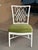 2000 - 2009 McGuire Furniture White “Script” Dining Chairs by Barbara Barry, Set of 8, Upholstered in Green Schumacher Performance Velvet For Sale - Image 5 of 6