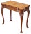 Antique Georgian Revival Burr Walnut Folding Card or Tea Table, 1920s For Sale