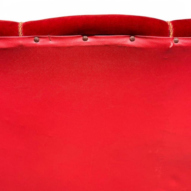 Shell Sofa in Velvet, 1950s For Sale - Image 4 of 7