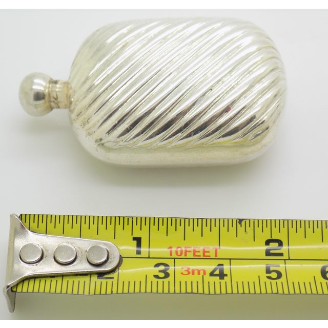 Vintage Italian Handmade Genuine Silver Florentine Perfume Bottle Miniature For Sale - Image 12 of 12