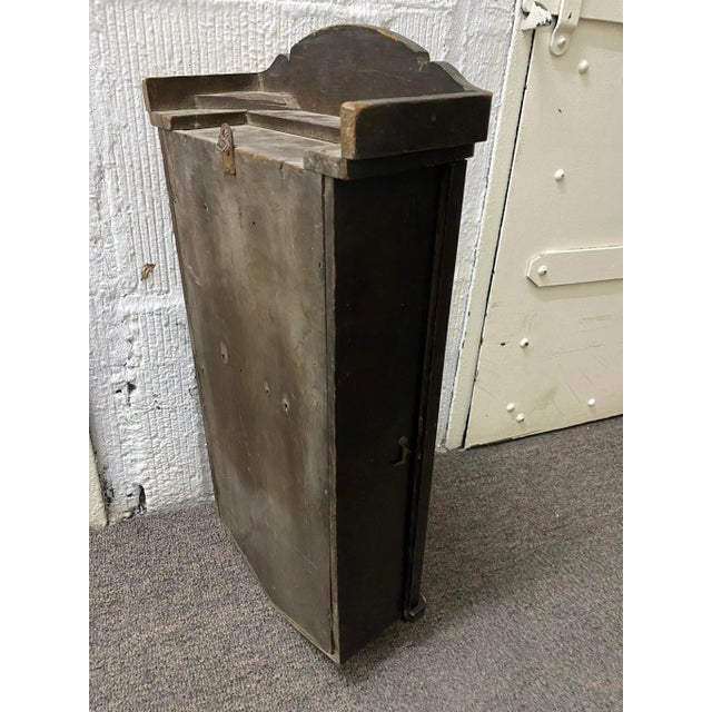 Vintage Traditional Mahogany Wall Clock With Handcarved Details For Sale - Image 9 of 12