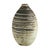 Large Artisan Ceramic Vase with Cream and Brown Striped Glaze For Sale - Image 4 of 12