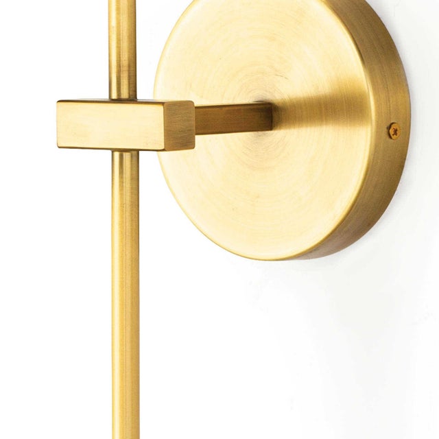 Not Yet Made - Made To Order Regina Andrew Toni Steel Sconce, Brass For Sale - Image 5 of 7