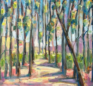 Trees Wall Art L Stretched Oil Painting Hartman Landscape