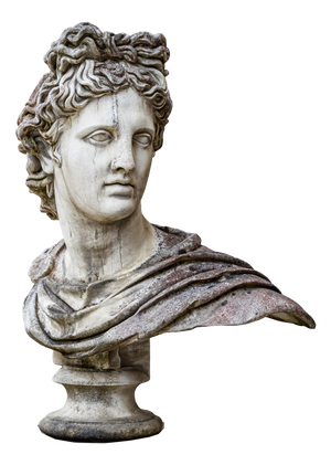 Unknown, Bust of the Apollo Belvedere, 2000s, Stone