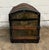 Wood Antique Camel Back Steamer Trunk Chest For Sale - Image 7 of 11