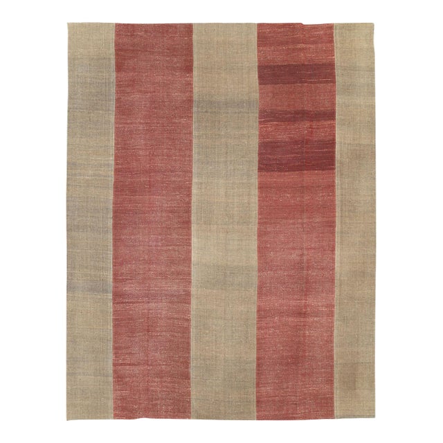 Galerie Shabab Collection Mid-20th Century Handmade Turkish Flatweave Kilim Room Size Carpet For Sale