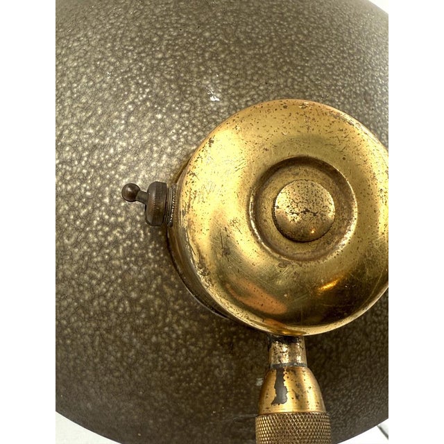 Gold Mid-Century Modern Desk Lamp by Ferdinand Solère, France, 1950s For Sale - Image 8 of 18