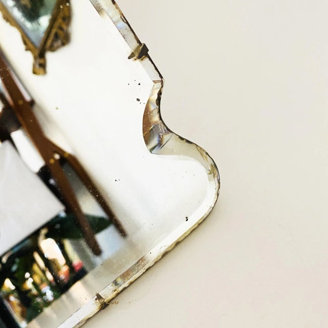 Mid-Century Italian Table Mirror in Wood and Iron from Luigi Fontana, 1950s For Sale - Image 8 of 10