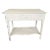 Vintage White Painted Bamboo Table For Sale