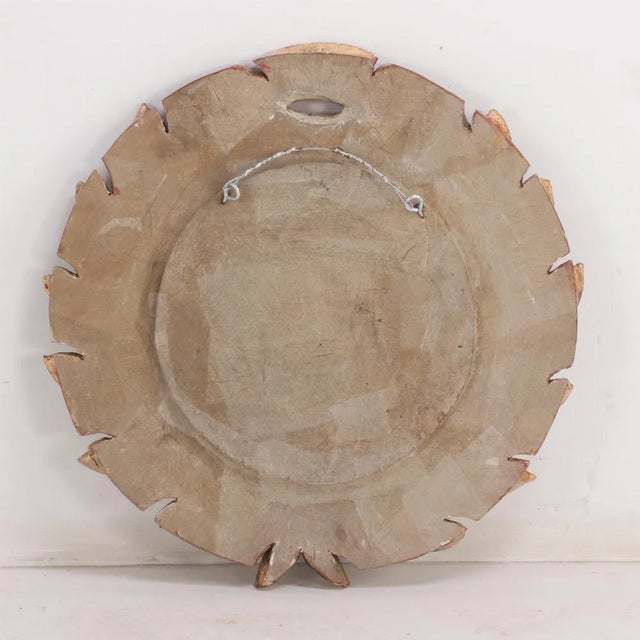 Line Vautrin A Green Glass and Resin Convex Mirror in the Manner of Line Vautrin. Contemporary. For Sale - Image 4 of 7